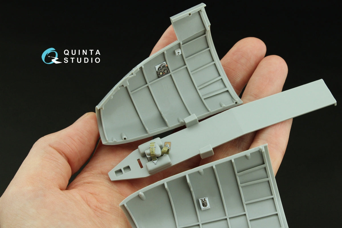 Quinta Studio QD32236 Boeing B-17E/F Navigator, bombardier, waist and tail gunners compartments. 3D-Printed colored Interior (HK models) 1/32 – obrázek 5