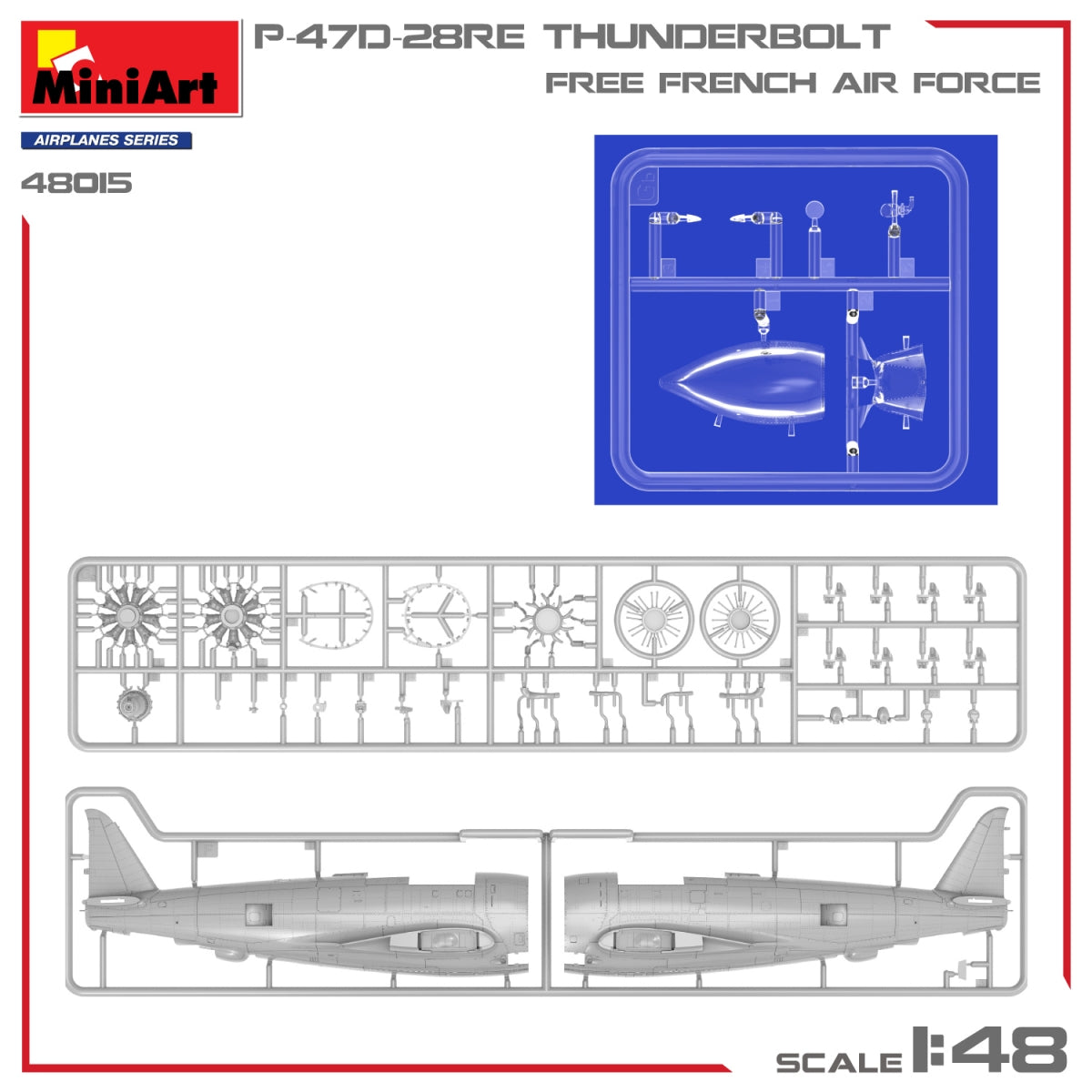 MiniArt 48015 P-47D-28RE THUNDERBOLT. FREE FRENCH AIR FORCE 1/48 – Bild 9