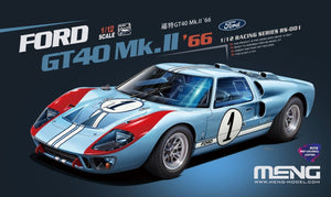 Meng Model RS-001 Ford GT40 Mk.II &amp;#39;66 (Pre-colored Edition) kit 1/12
