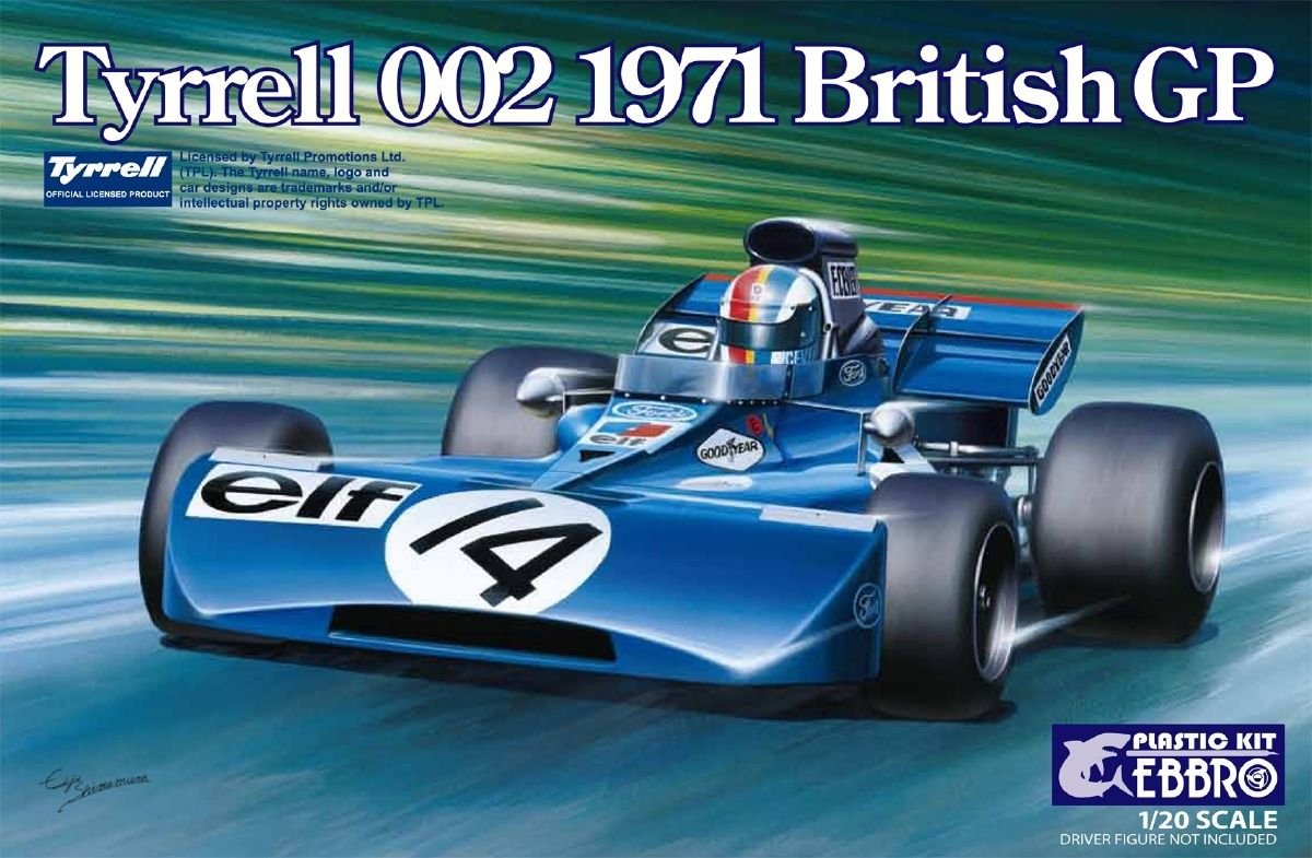 Ebbro 20008 Tyrrell 002 British GP 1971 1/20