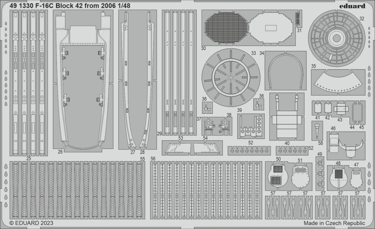 Eduard 491330 F-16C Block 42 from 2006 KINETIC MODEL 1/48 – obrázek 2