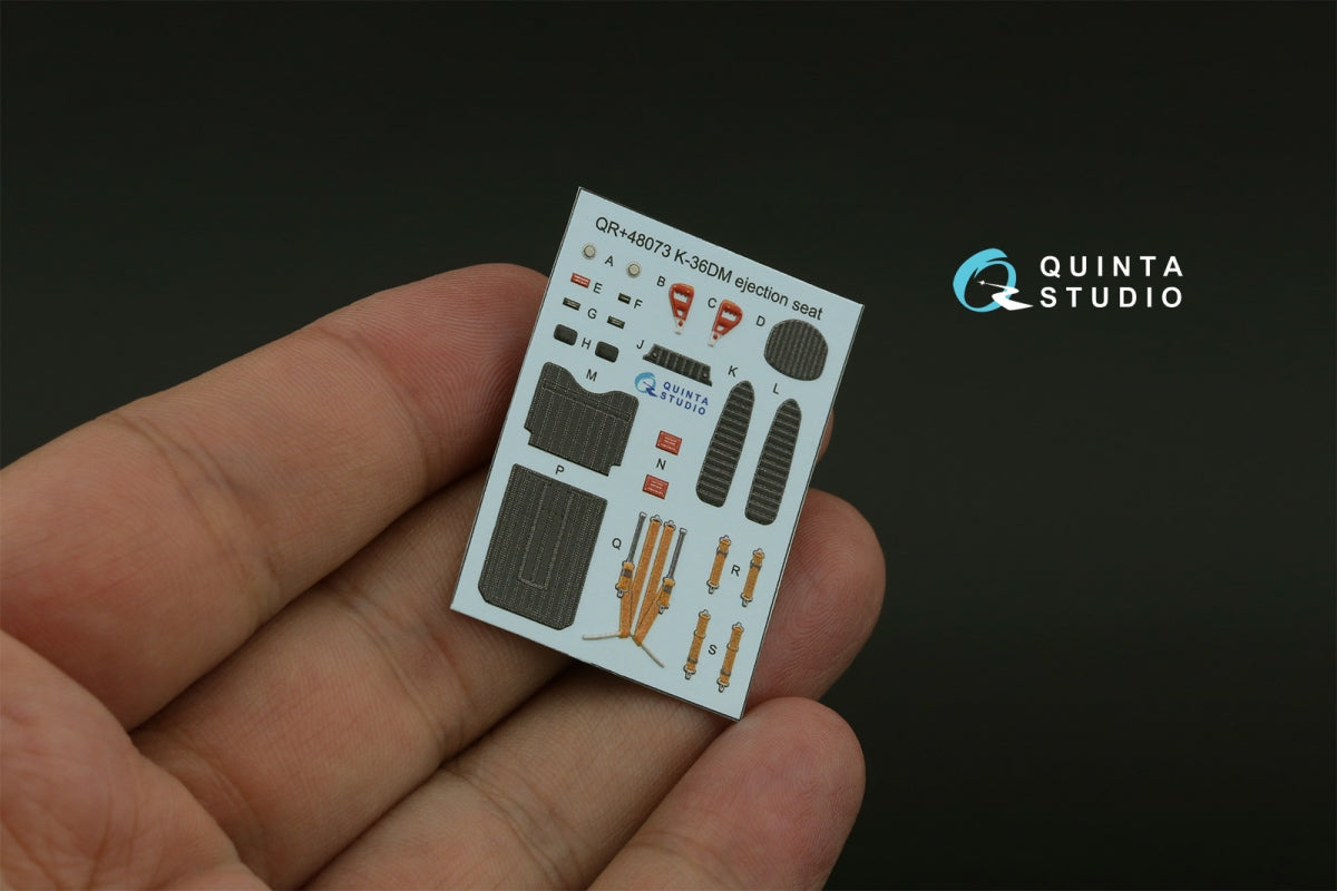 Quinta Studio QD+48480 Su-17M4/Su-22M4 3D-Printed &amp;amp; colored Interior on decal paper (Hobby Boss) (with 3D-printed resin parts) 1/48 – image 5