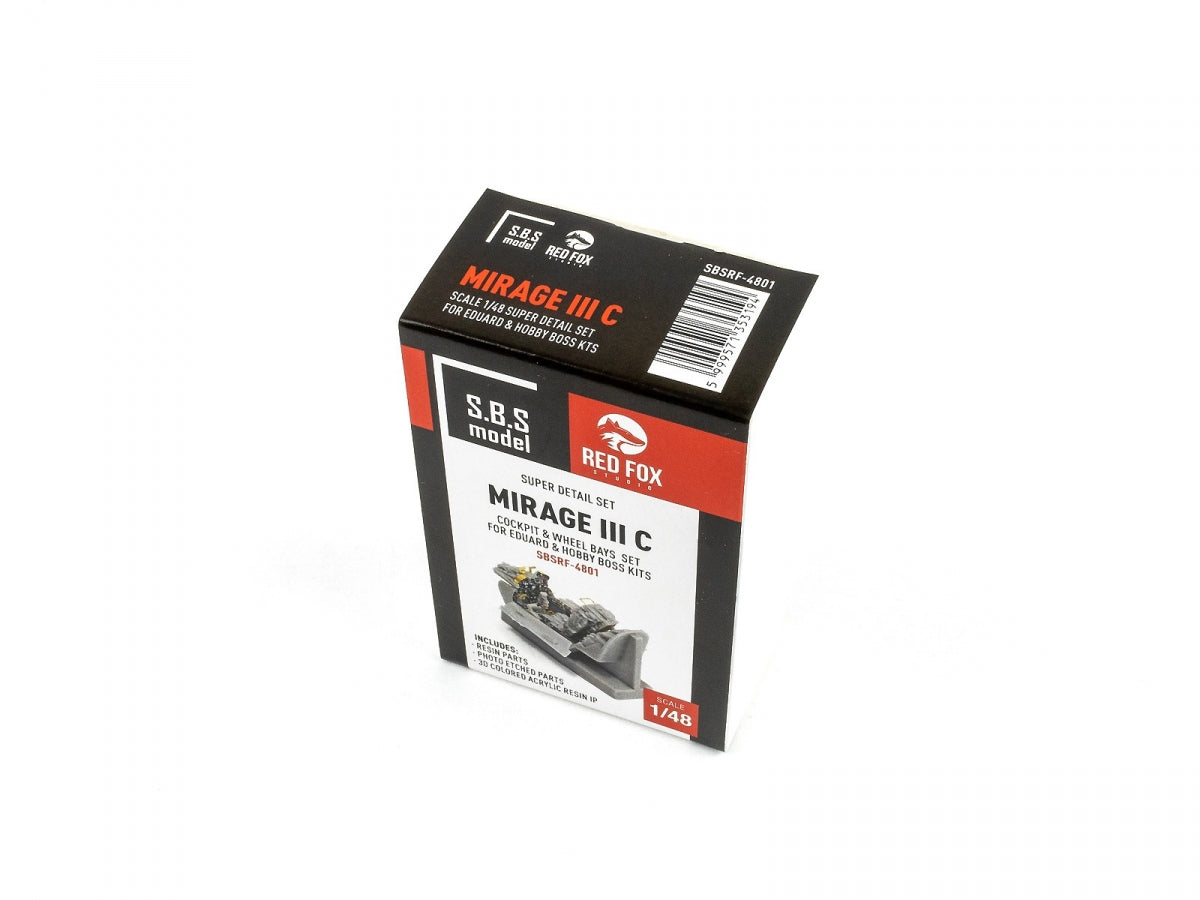 Red Fox Studio SBSRF-4801 Mirage III C Resin products Hobby Boss 1/48 – image 2