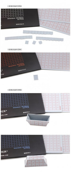 Carte plastique de bordure modèle BD0010-0.8 pour modélisme 190x250 - 0,8 mm ( 3 PSC ) – image 3
