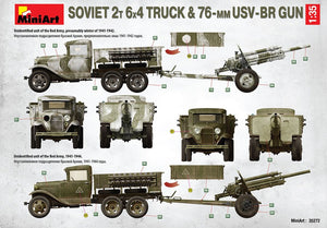 MiniArt 35272 SOVIET 2T 6X4 TRUCK &amp;amp; 76-mm USV-BR GUN 1/35 – image 5