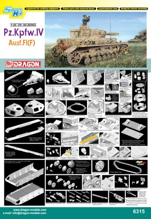 Dragon 6315 Pz.Kpfw IV Ausf. F1 (F) 1/35 – obrázek 2