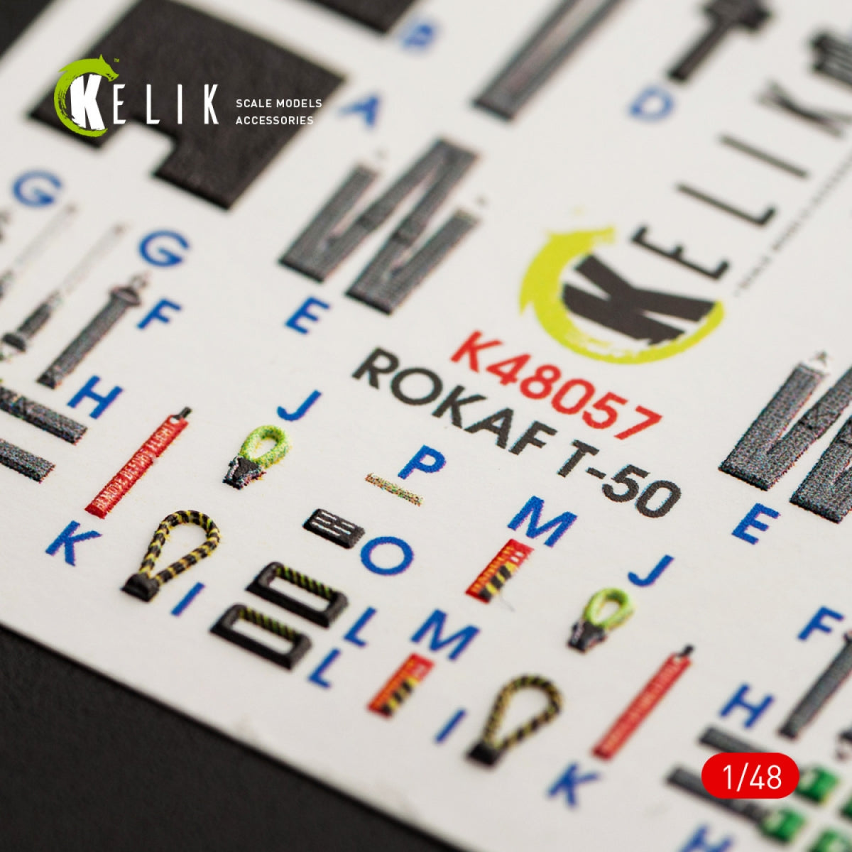 KELIK K48057 T-50 ROKAF INTERIOR 3D DECALS FOR ACADEMY KIT 1/48 – image 8