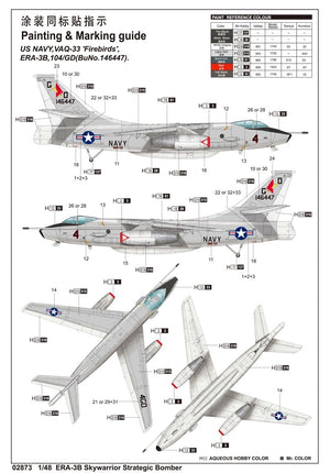 Trumpeter 02873 ERA-3B Skywarrior Strategic Bomber – obrázek 3
