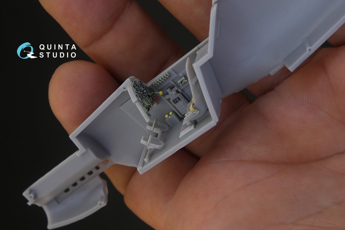 Quinta Studio QD48105 Bf 109C/D 3D-Printed &amp;amp; colored Interior on decal paper (for Modelsvit kit) 1/48 – Bild 9