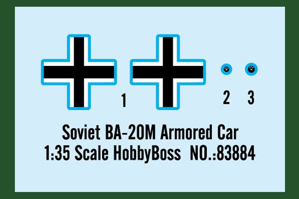 Hobby Boss 83884 Soviet BA-20M Armored Car 1/35 – obrázek 2