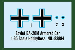 Hobby Boss 83884 Soviet BA-20M Armored Car 1/35 – obrázek 2