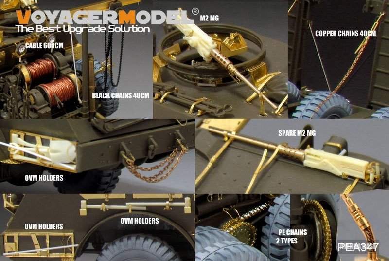 Voyager Model PEA347 WWII US M26 Recover Vehicle additional parts (For TAMIYA 35230/35244) 1/35 – Bild 3