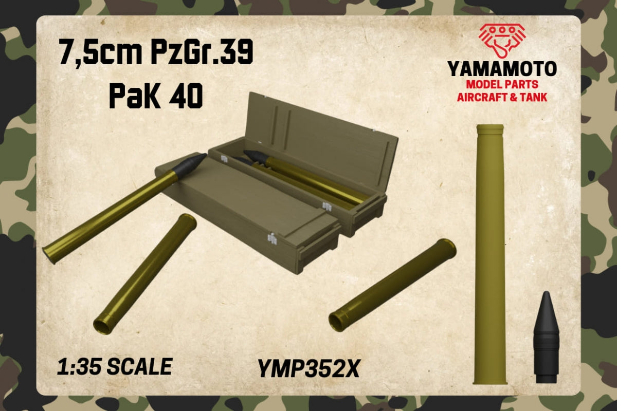 Yamamoto Model Parts YMP3522 7,5 cm PzGr.39 PaK 40 1/35 – zdjęcie 2