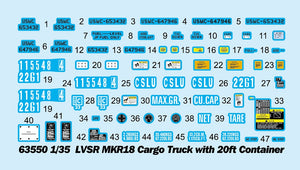 I Love Kit 63550 LVSR MKR18 Cargo Truck with 20ft Container 1/35 – imagen 6