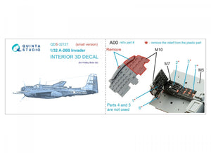 Quinta Studio QDS-32127 A-26B 3D-Printed &amp;amp; colored Interior on decal paper (Hobby Boss) (small version) 1/32 – image 10