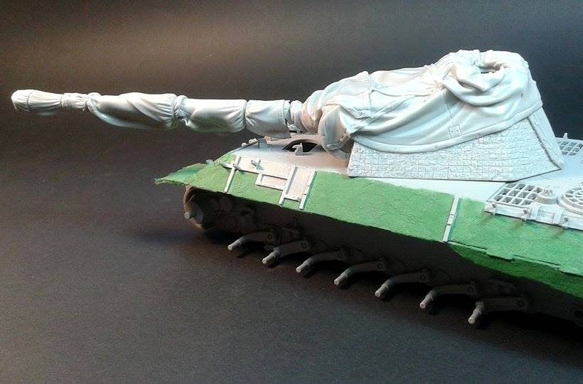 Panzer Art RE35-420 Panther A/G turret with Zeltbahn camouflage net 1/35 – image 2