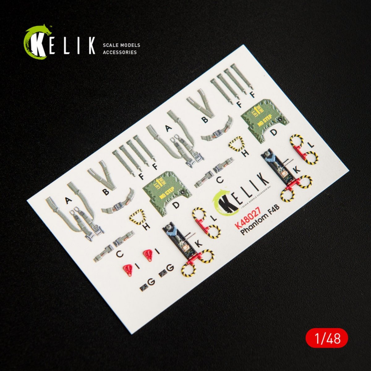 KELIK K48027 F-4B INTERIOR 3D DECALS FOR TAMIYA KIT 1/48 – image 5