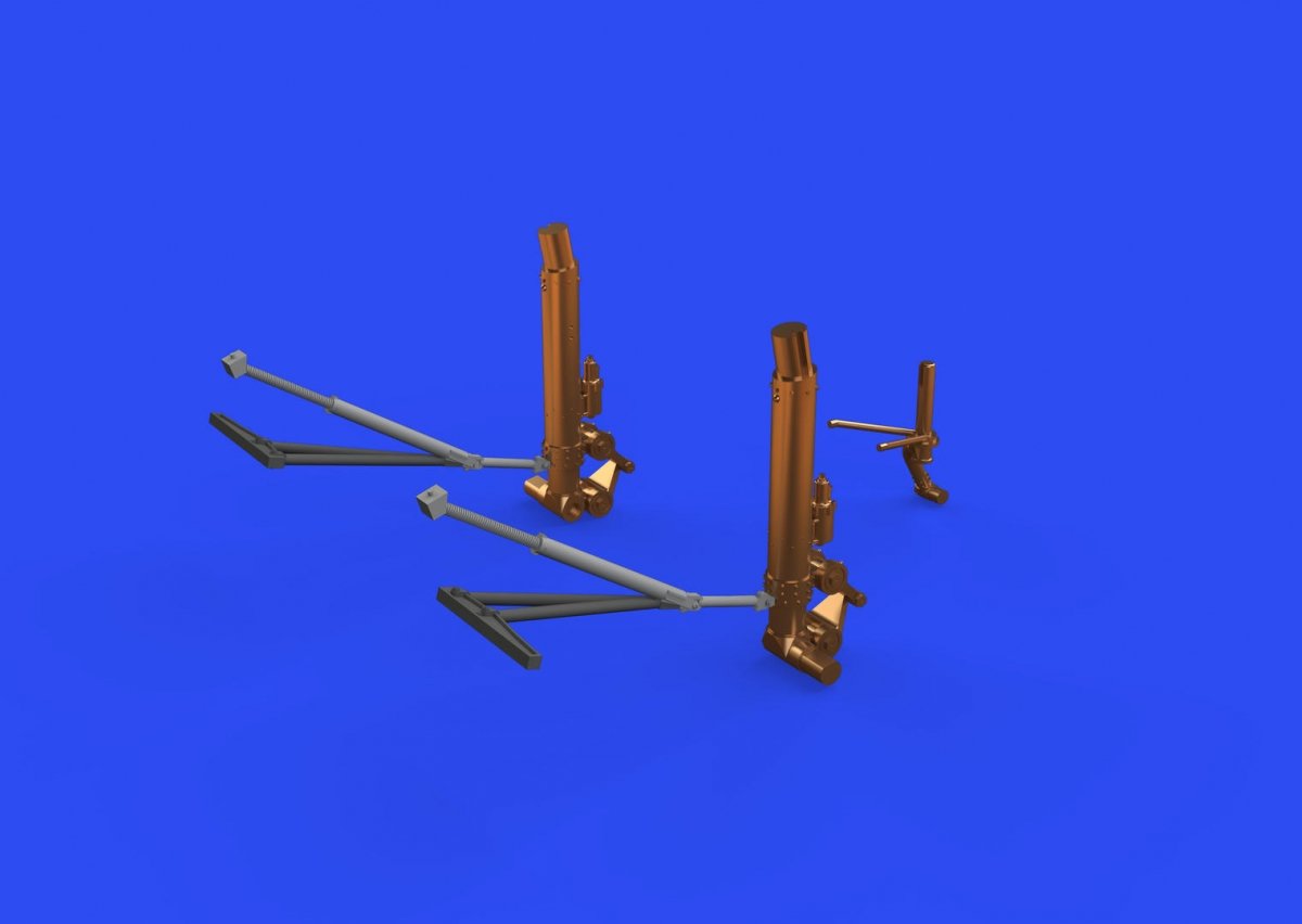 Eduard 648632 B-17F undercarriage legs BRONZE HKM 1/48 – Bild 2