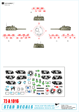 Star Decals 72-A1016 RMASG Sherman. Royal Marines Support tanks in Narmandie 1/72 – obrázek 2