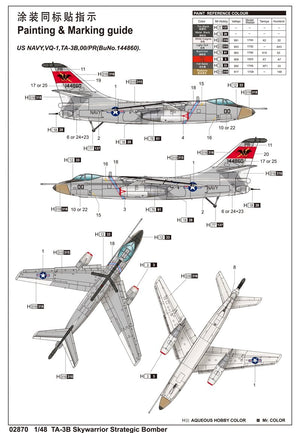 Trumpeter 02870 TA-3B Skywarrior Strategic Bomber 1/48 – image 2