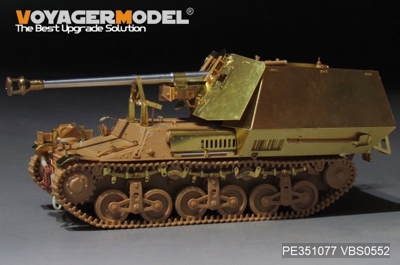 Voyager Model PE351077 WWII German Sd.Kfz.135 Marder I 75mm PaK.40/1 auf Gw.Lr.s(f) upgrade basic set（For TAMIYA 35370） 1/35 – immagine 2