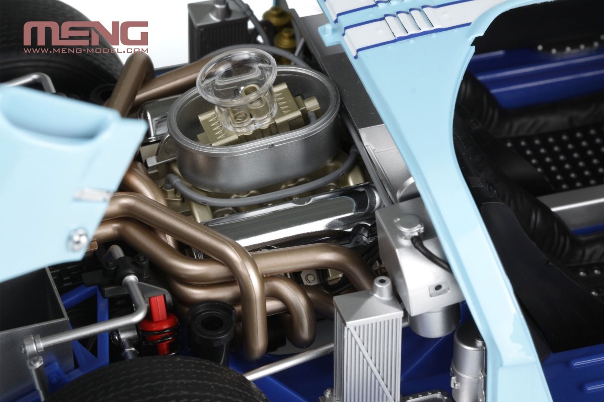 Meng Model RS-001 Ford GT40 Mk.II &amp;#39;66 (Pre-colored Edition) kit 1/12 – image 2