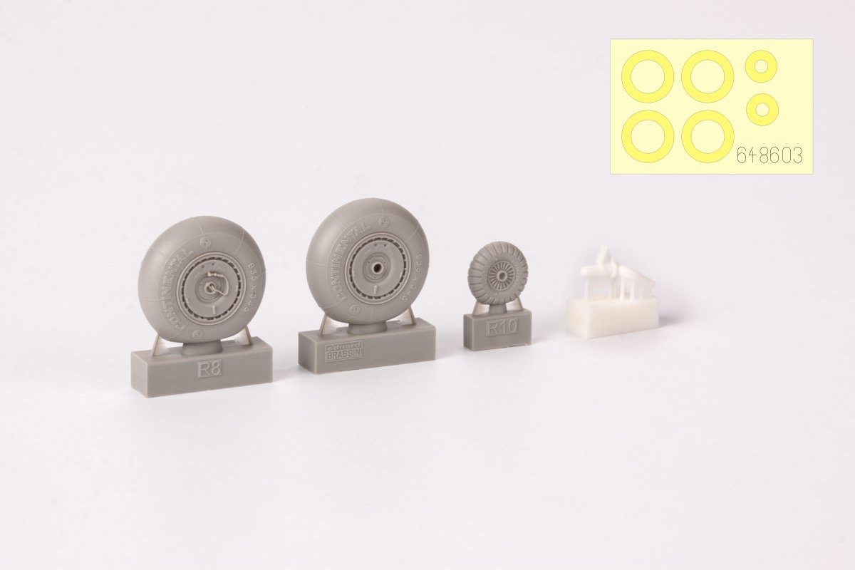 Eduard 648603 Bf 110G wheels for Eduard 1/48 – image 4
