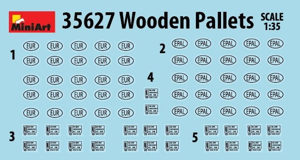 MiniArt 35627 WOODEN PALLETS 1/35 – image 3