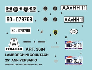 Italeri 3684 LAMBORGHINI COUNTACH 25th Anniversary 1/24 – image 3