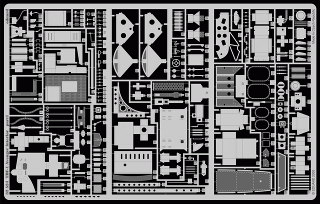 Eduard 32524 TBF-1 interior 1/32 TRUMPETER – image 3