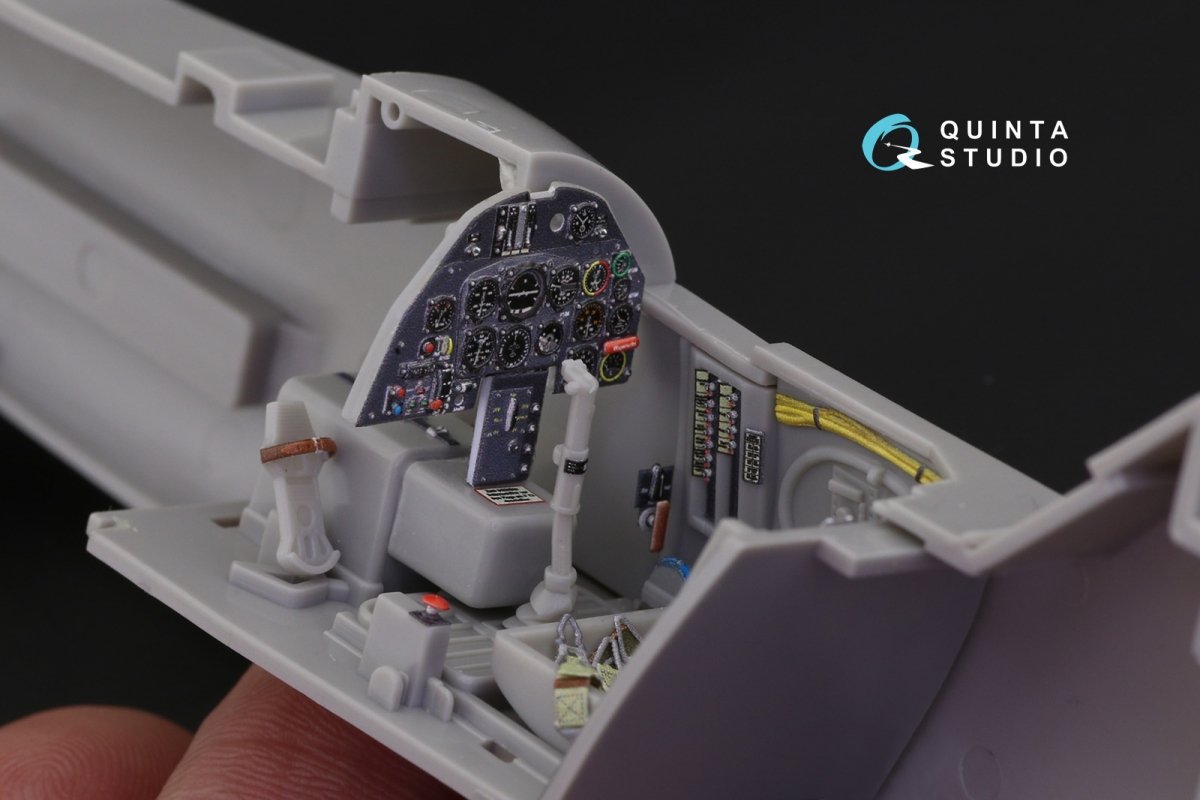 Quinta Studio QD32058 Bf 109K-4 3D-Printed &amp;amp; colored Interior on decal paper (for Hasegawa kit) 1/32 – obrázek 7