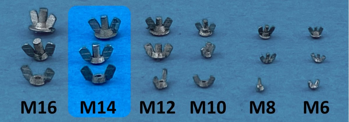 Point of no Return 1623005 M14 wing nuts 1/16 – image 3