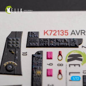KELIK K72135 AVRO VULCAN B.2 Front cockpit - interior 3D decals for Airfix kit 1/72 – Bild 2