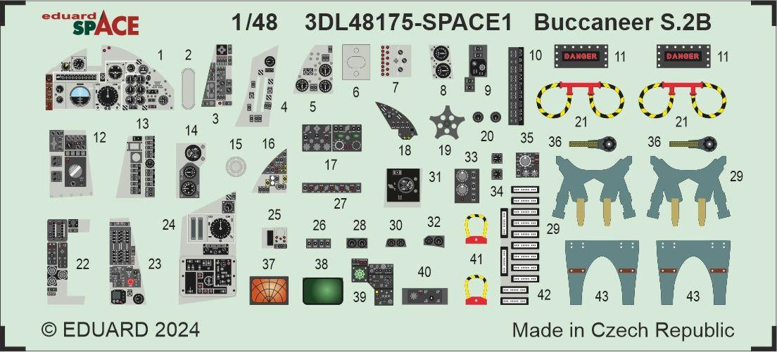 Eduard 3DL48175 Buccaneer S.2B SPACE AIRFIX 1/48 – imagen 4