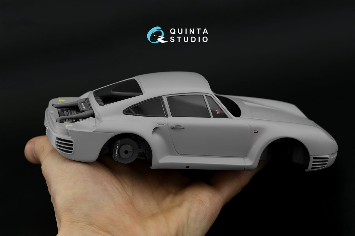 Quinta Studio QDS-24003 Porsche 959 3D-Printed &amp;amp; colored Interior on decal paper (Tamiya) (Small version) 1/24 – image 7