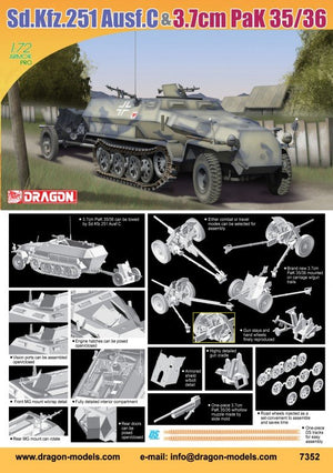 Dragon 7352 SdKfz.251, Ausf.C w.Pak35/36 (1/72) – Bild 2