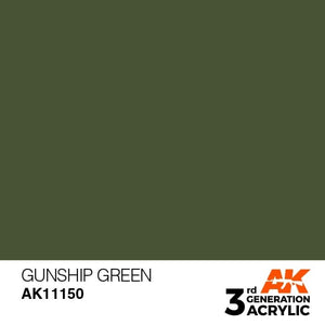 AK Interactive AK11150 GUNSHIP GREEN – STANDARD 17ml