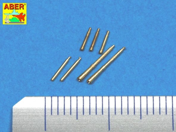 Aber 35L-099 Set of 7 barrels tips for Soviet Degtijarew DT and DP machine guns 1/35 – obrázek 2