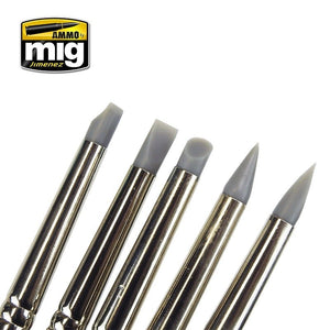 AMMO of Mig Jimenez 7606 RUBBER BRUSH SET – obrázek 3