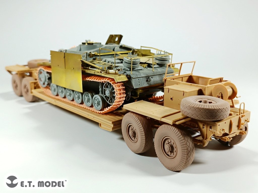 ET Model P35-123 WWII German Tank Transporter Sd.Ah.116 Sagged wheels For TAMIYA Kit 1/35 – Bild 4