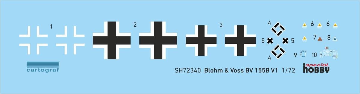 Special Hobby 72340 Blohm &amp;amp; Voss BV 155V-1 1/72 – obrázek 4