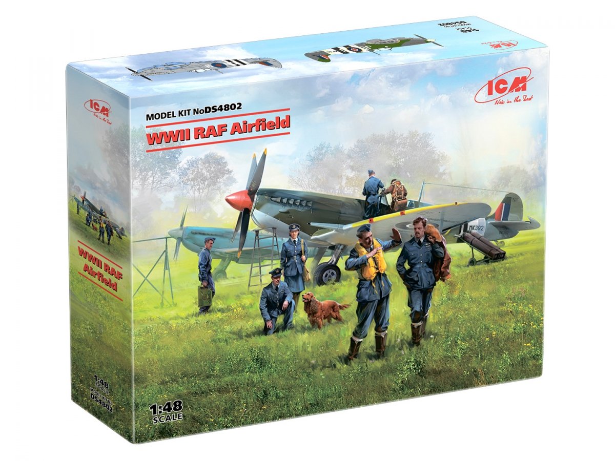 ICM DS4802 WWII RAF Airfield Pilots and Ground Personnel 1/48 – imagen 2