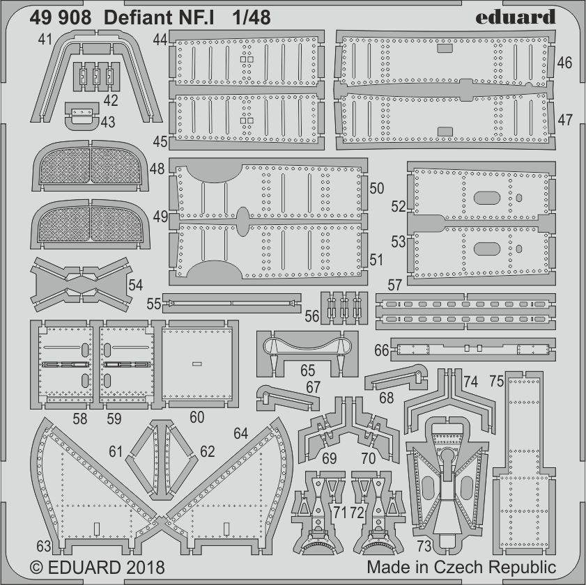 Eduard 49908 Defiant NF. I AIRFIX 1/48 – image 2
