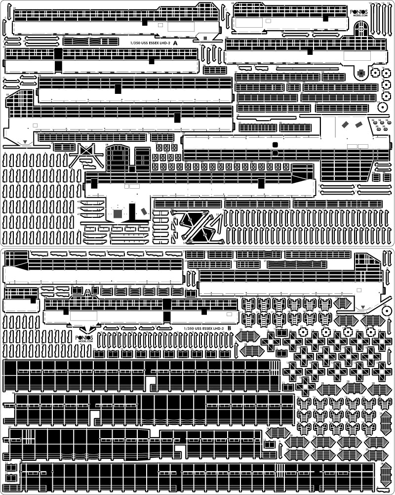 Pontos 37001R1 USS LHD-2 Essex Kit+Detail Up Set 1/350 – Bild 6