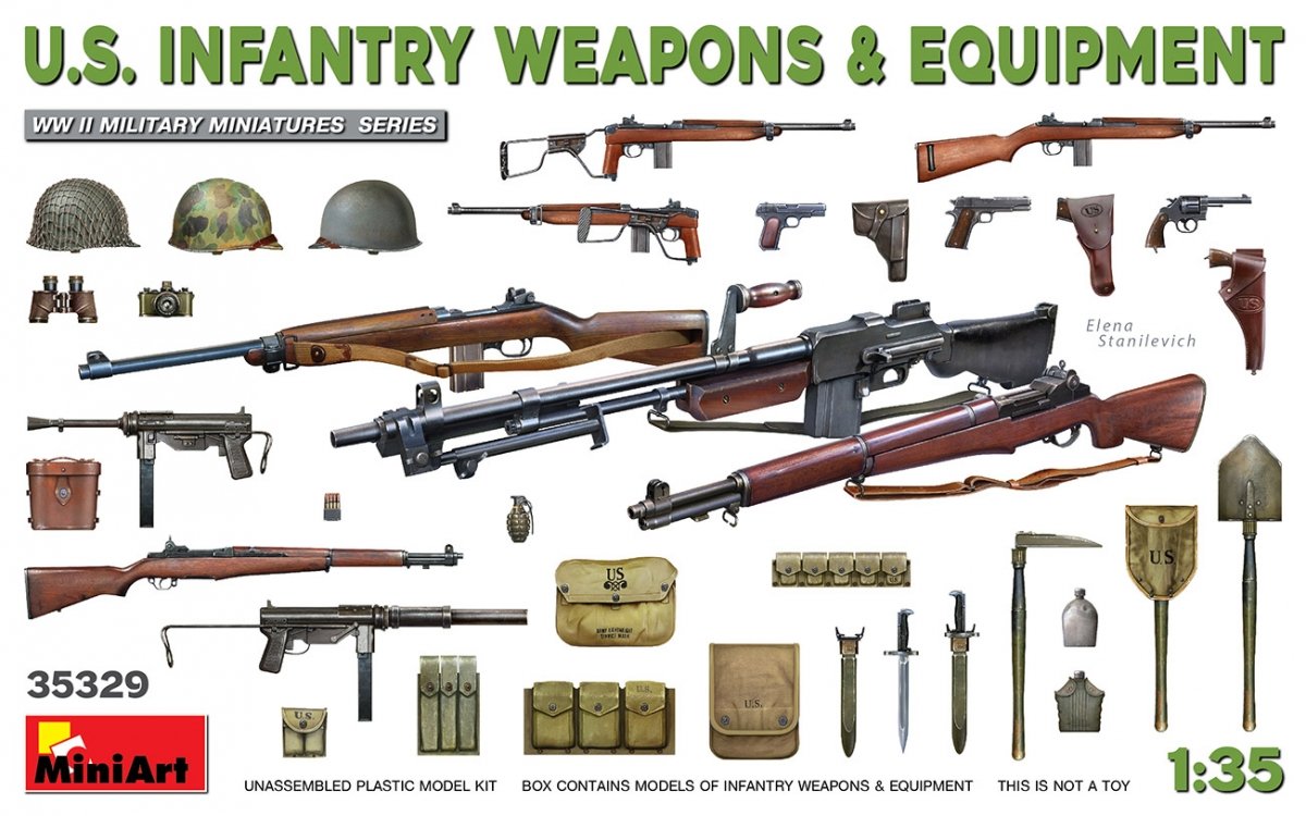 MiniArt 35329 US INFANTRY WEAPONS &amp; EQUIPMENT 1/35