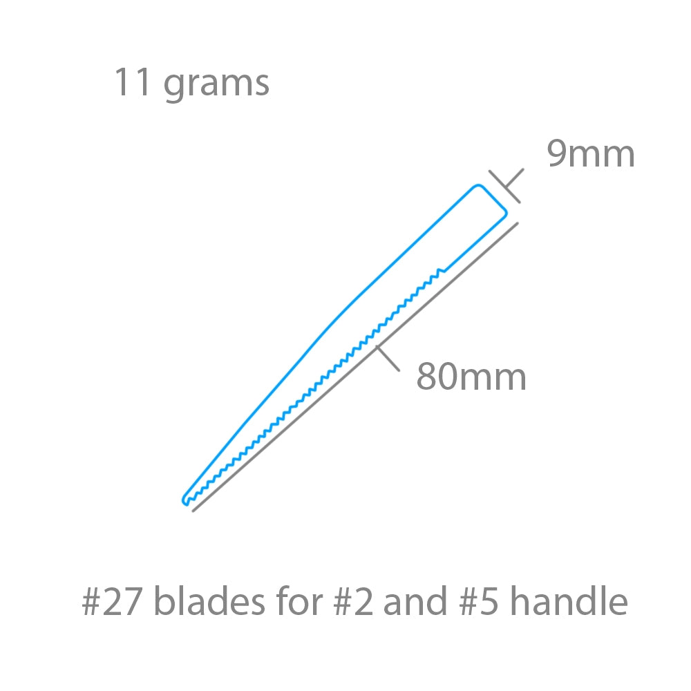 Modelcraft PKN2727 #27 Saw Blades x 5 For #2 or #5 Handles – immagine 2