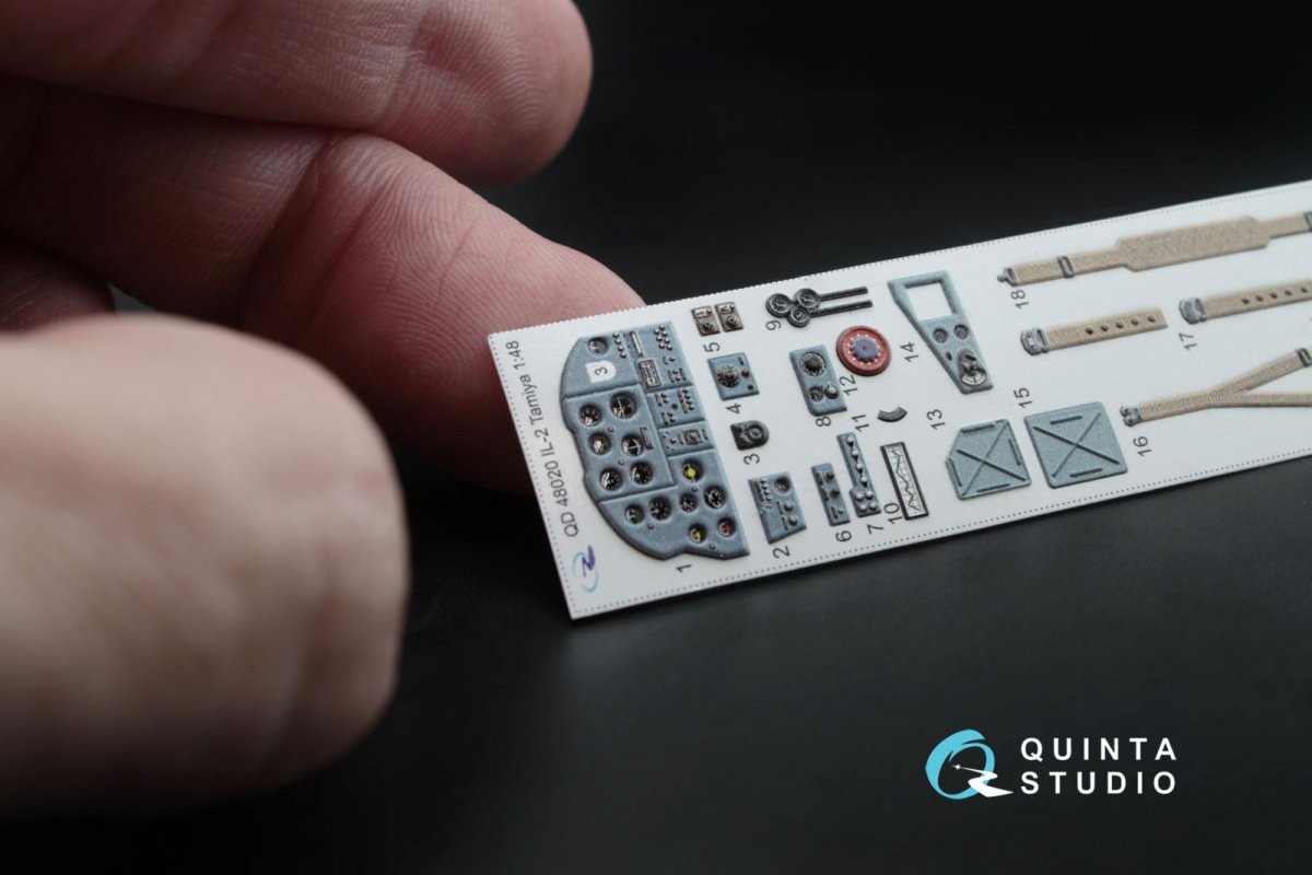 Quinta Studio QD48020 IL-2 3D-Printed &amp;amp; coloured Interior on decal paper (for Tamiya kit) 1/48 – zdjęcie 8