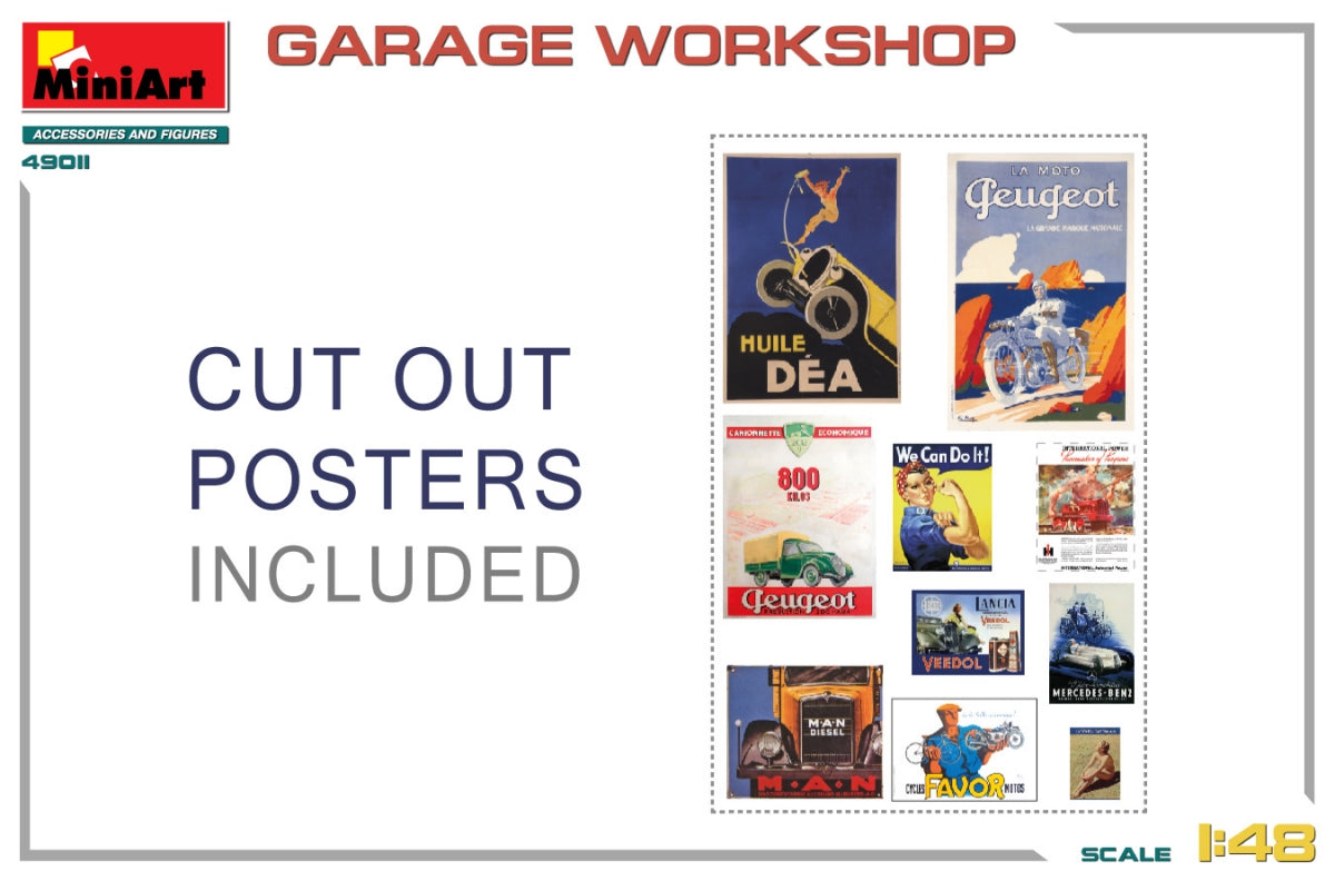 MiniArt 49011 GARAGE WORKSHOP 1/48 – Bild 3