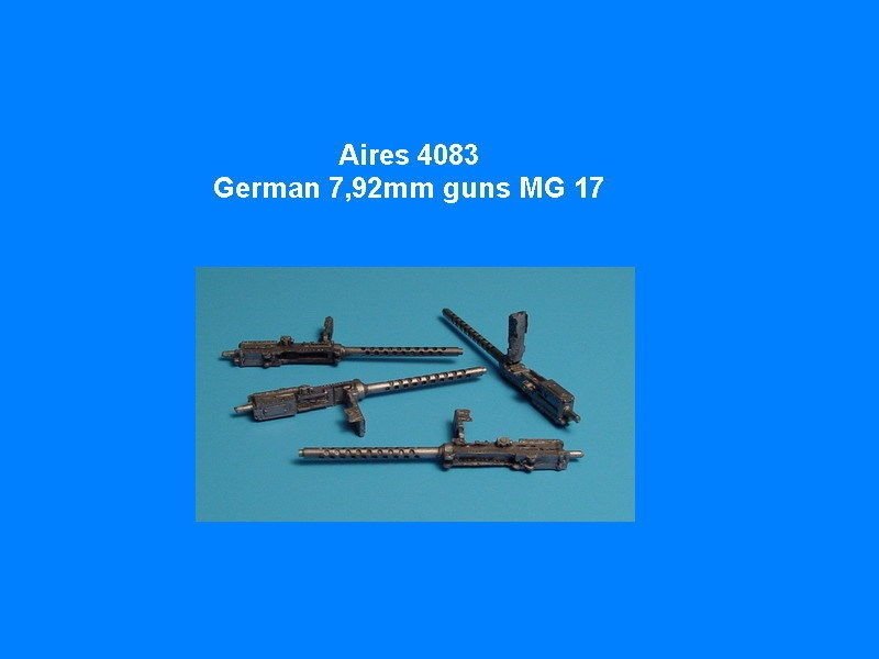 Aires 4083 German 7.92mm guns MG 17 1/48 Other