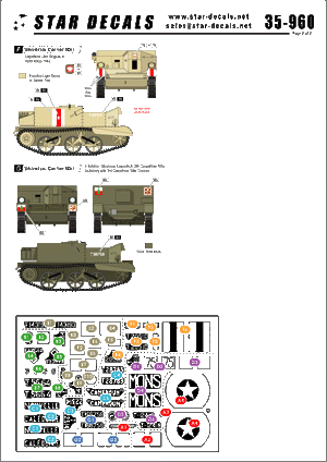 Star Decals 35-960 Universal Carriers Mk I 1/35 – obrázek 2